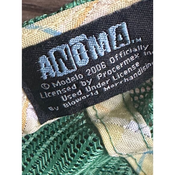 2006 Corona Mas Fina mesh Green pink plaid Adjustable Trucker Hat - Picture 5 of 8